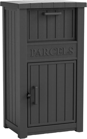 Package Delivery Box Theft Large Parcel Drop Box Storage, Black(60 Gallon)
