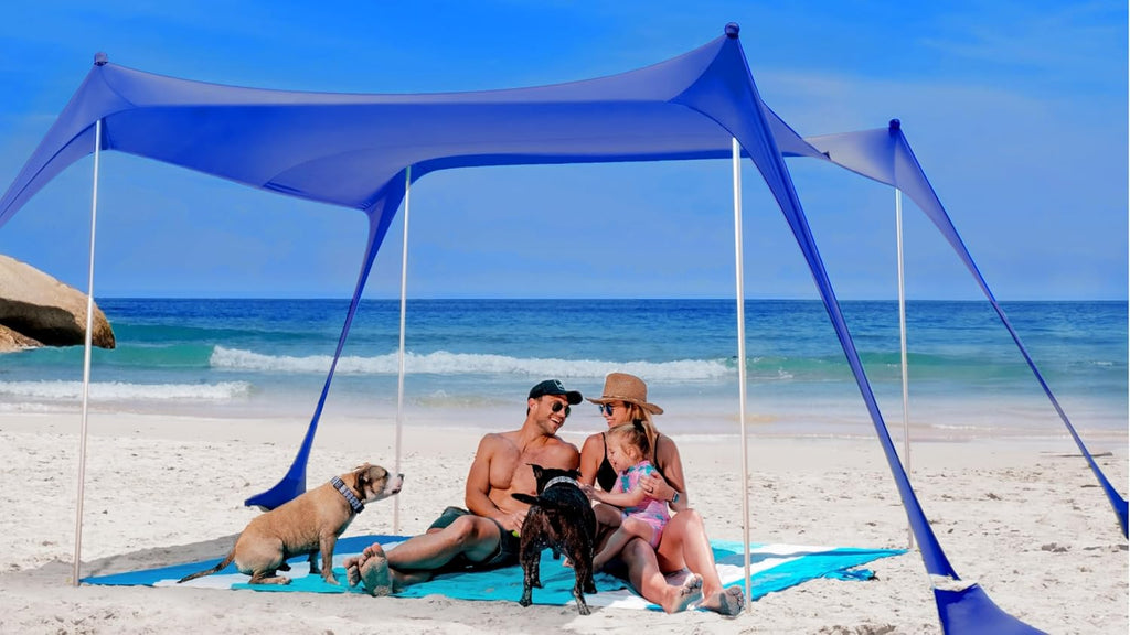 Beach Tent Sun Shelter UPF50+ - Easy Pop Up Beach Canopy - Outdoor Shade Trips, Fishing, Backyard Fun Picnics