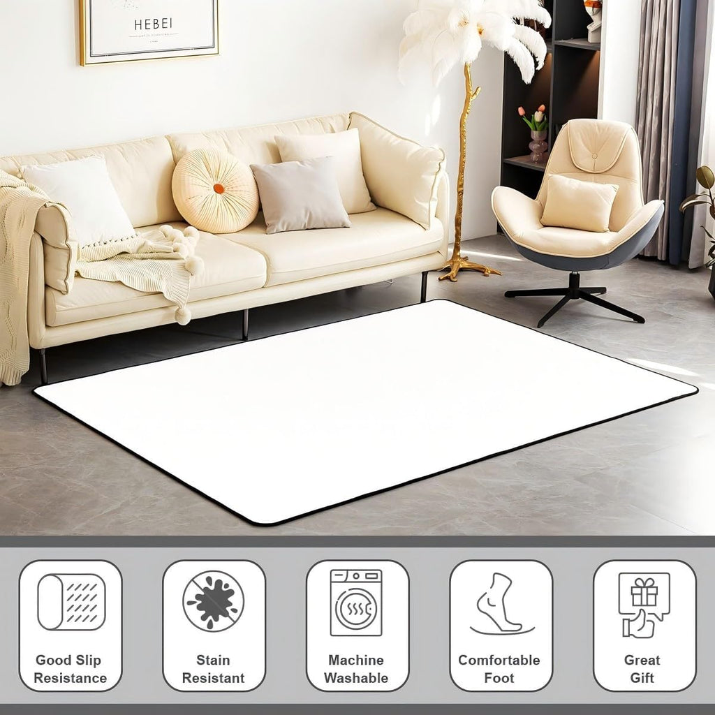 Purple Checkered Area Rug Black White Gray Living Room Rugs Area Rug,Modern Abstract Grid Decorative Carpet
