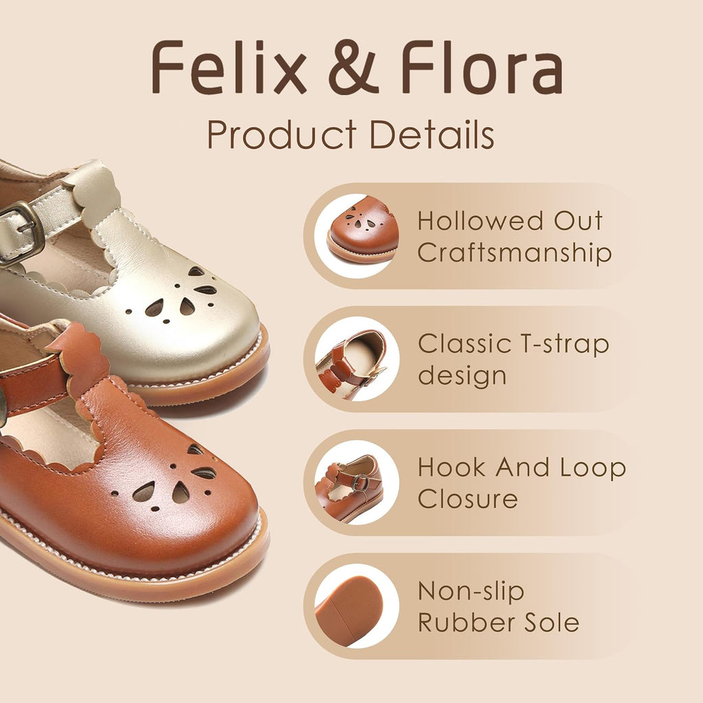 Toddler Little Girl Mary Jane Dress Shoes - Ballet Flats for Girl Party School Shoes