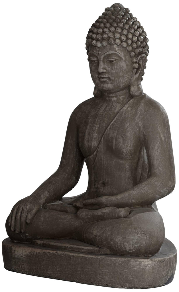 Sitting Buddha 29 1/2" High Sandstone Outdoor Statue