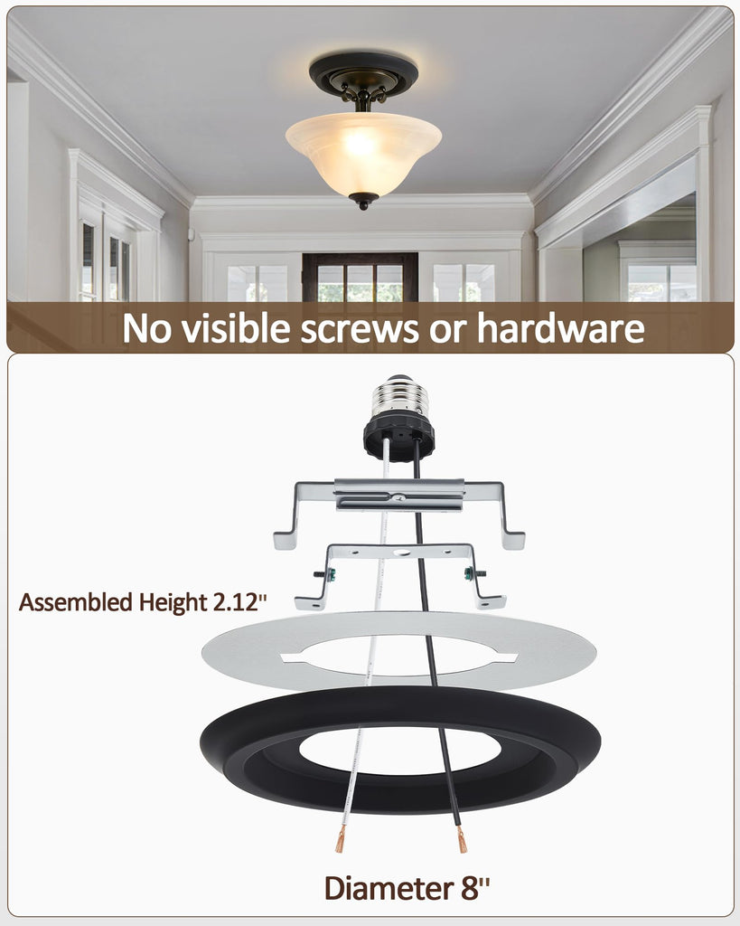 Recessed Can Light Conversion Kit for 5" and 6" Ceiling Fixtures