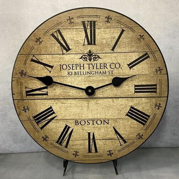 Barnwood Tan Wall Clock | Handcrafted in USA | Silent Non-Ticking Mechanism | Beautiful Color | Rustic Decor
