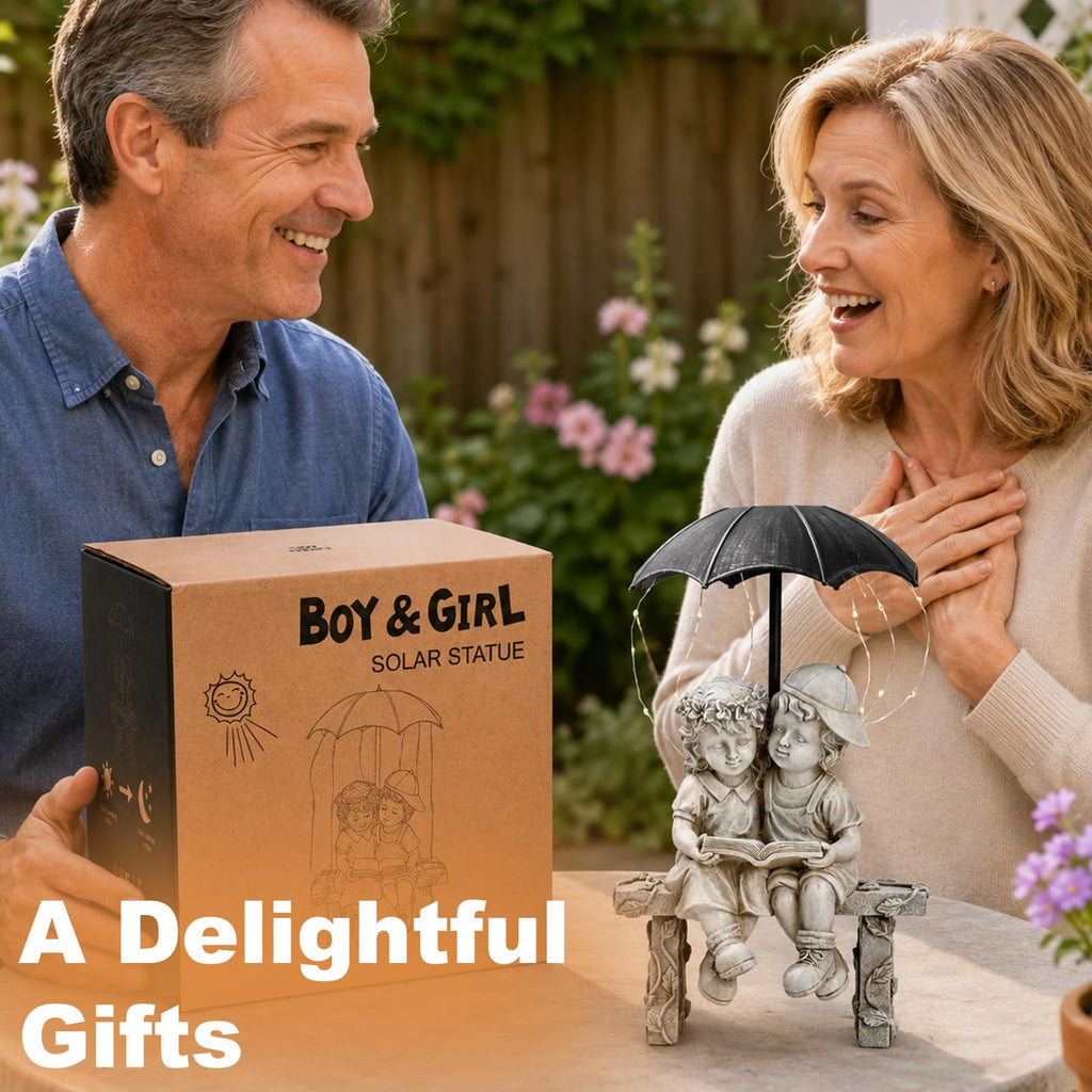 Solar Angel Statue Garden Decor -Resin | Casa Home Living