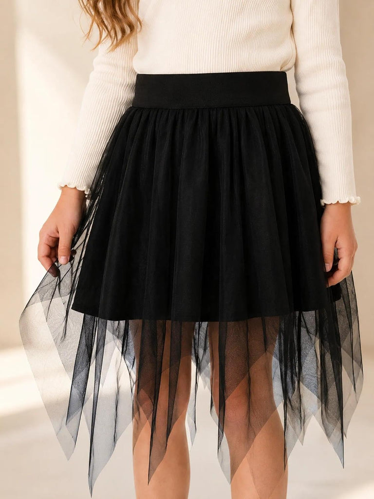 Toddler Girl Tutu Skirt High Low Tulle Skirt for Kids