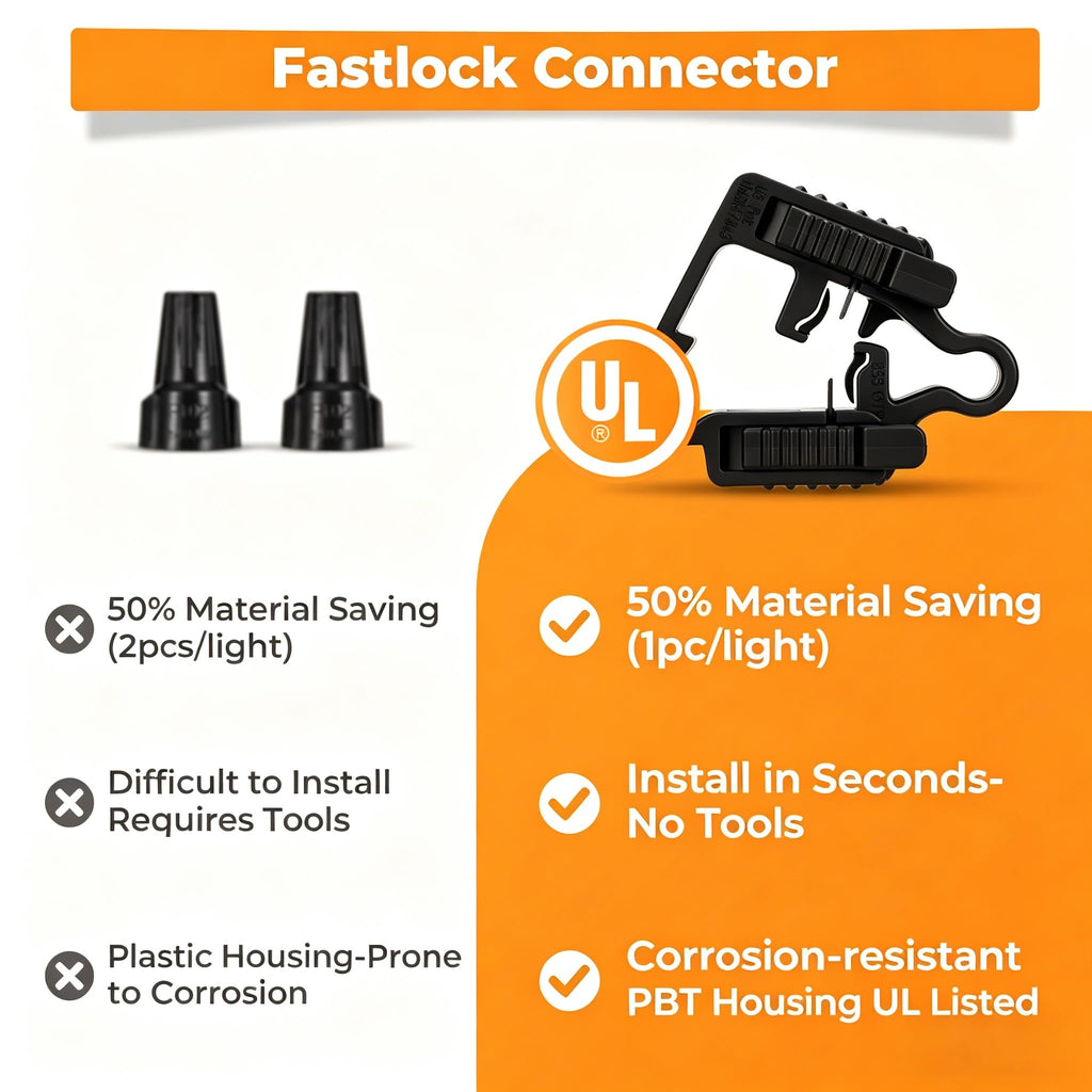 Low Voltage Wire Connector for Landscape Lighting, Waterproof Quick Connectors Compatible with 10/12/14/16/18 Gauge