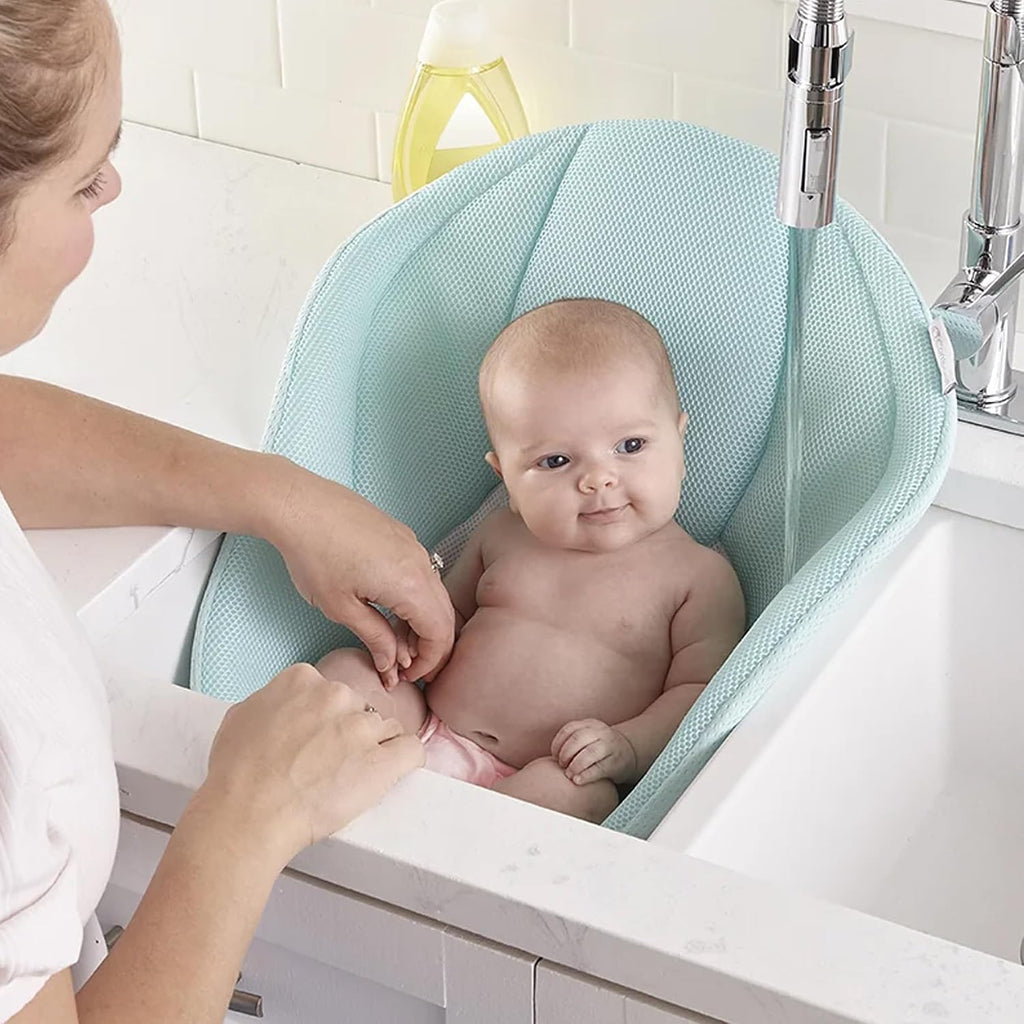 Infant Sink Bather and Soft Newborn Bath Seat for Ages 0-6 Months