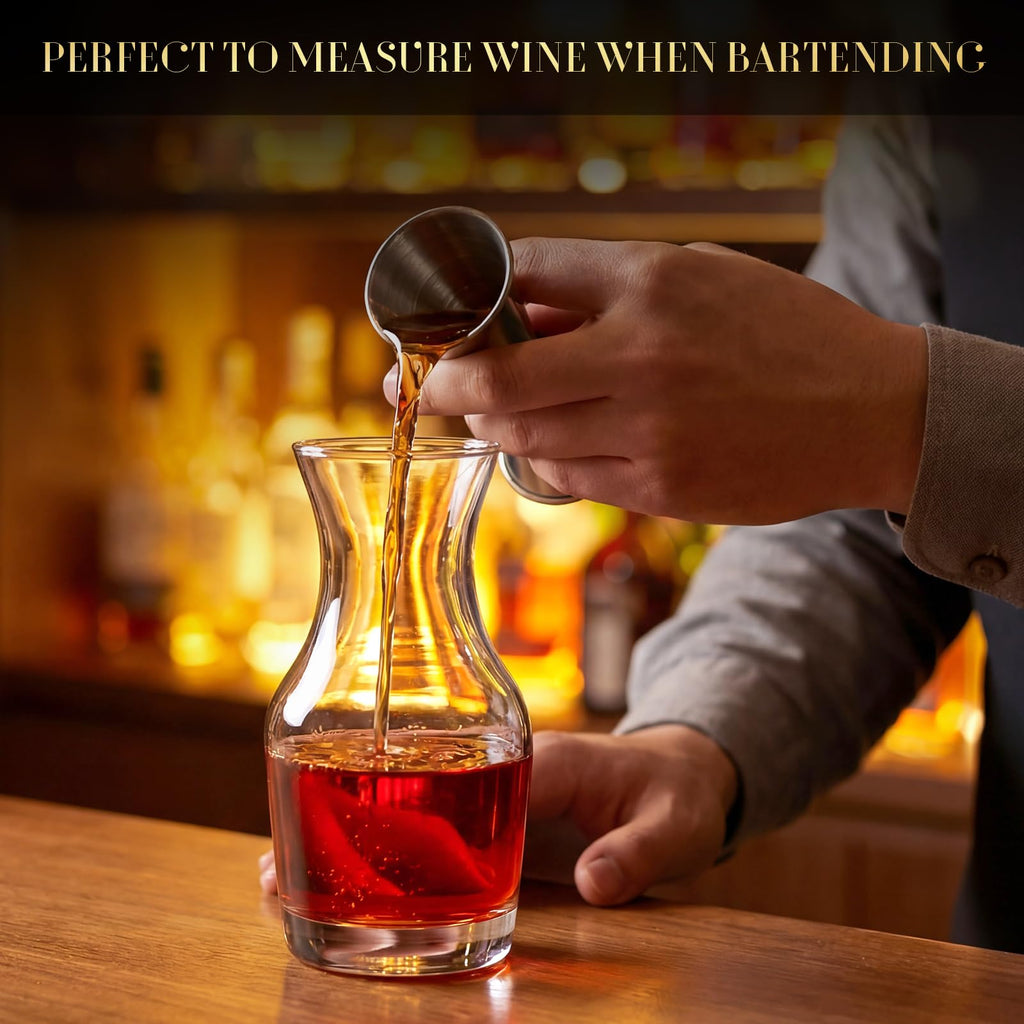 48 Pack Wine Carafes Glass Small Single Serving Decanter, 6.5 oz