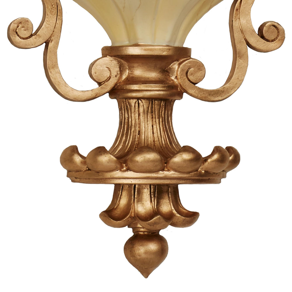 Chalmette Wall Shelf - Gold/Ivory - Victorian Style - Decorative Wall Shelves