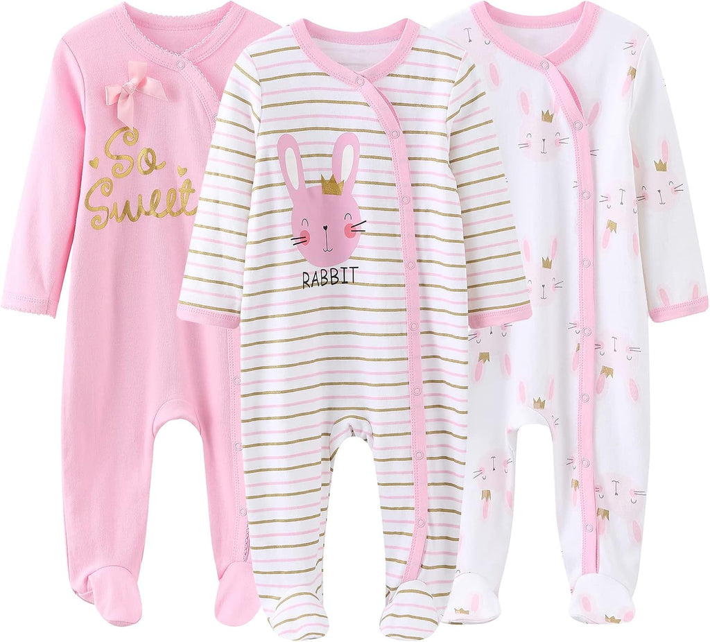 New Born Clothes Cotton Baby Bodysuit and Romper Layette Gift Set