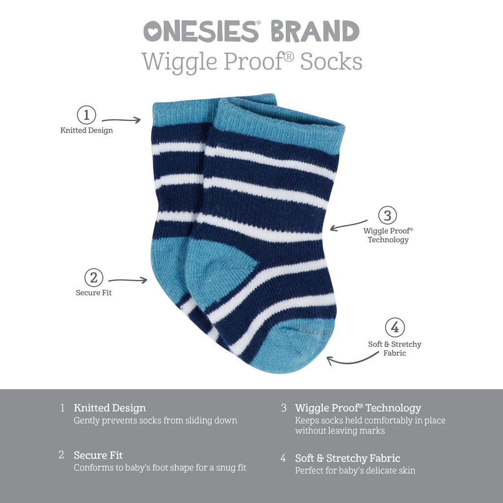 Unisex Baby 12-Pair Bootie Socks Truck