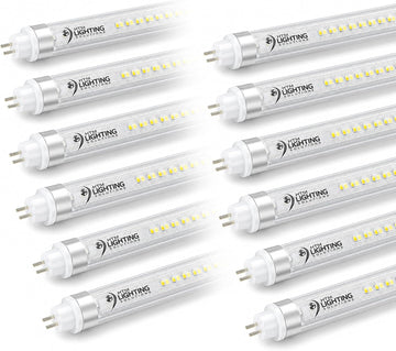 4ft 24W T5 High Output LED Tube Light, 5000K (Cool White), Clear Lens