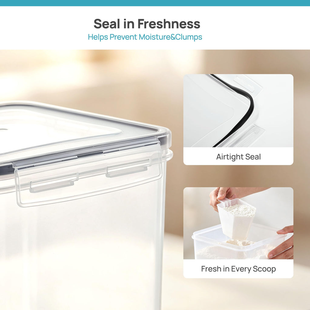 3 PCS Flour and Sugar Storage Container Sets for Beginner Bakers