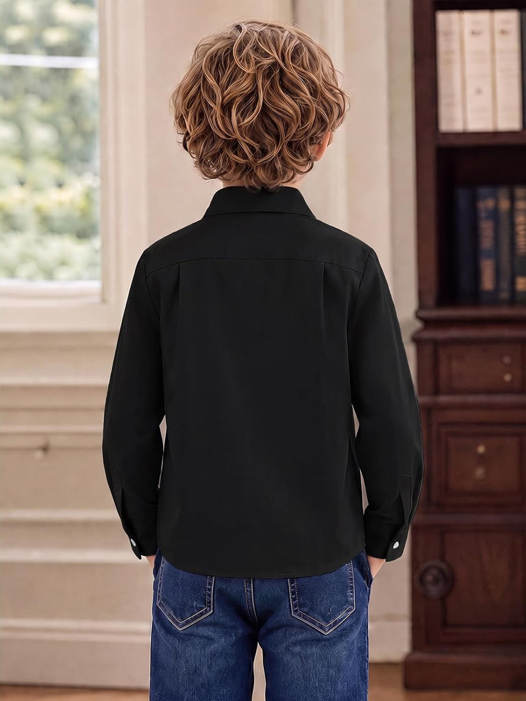 Toddler Baby Boy Long Sleeve Button Down Dress Shirts 9M