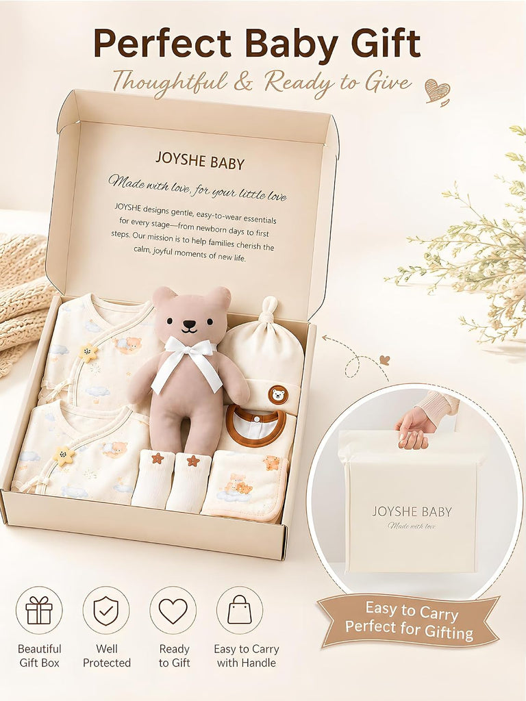 Newborn Baby Gift Set, Piece Layette Set for Boys & Girls, 0