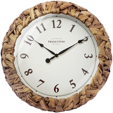 Farmhouse Series, Rustic Woven Clock
