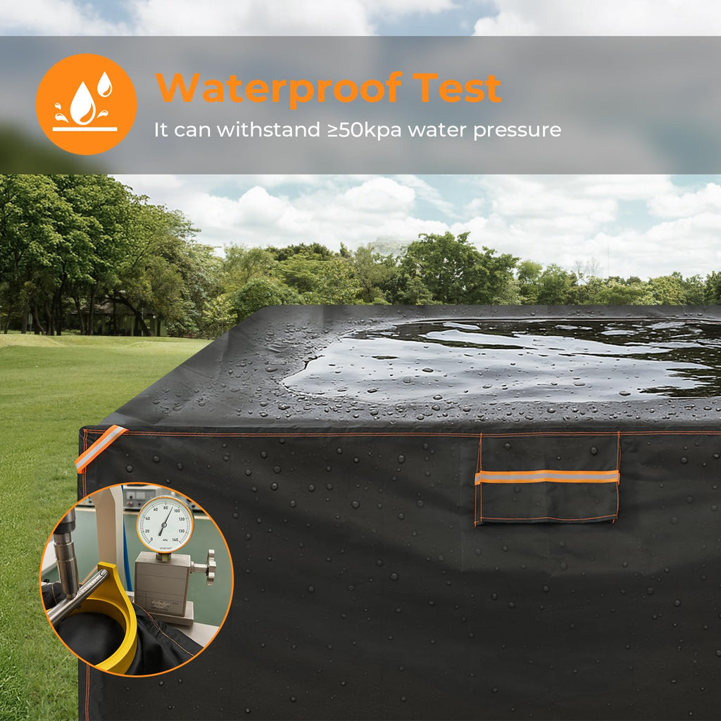 Extra Large Weatherproof Outdoor Dining Set Cover, Heavy-Duty Waterproof Oxford Patio Set Furniture Large Covers with