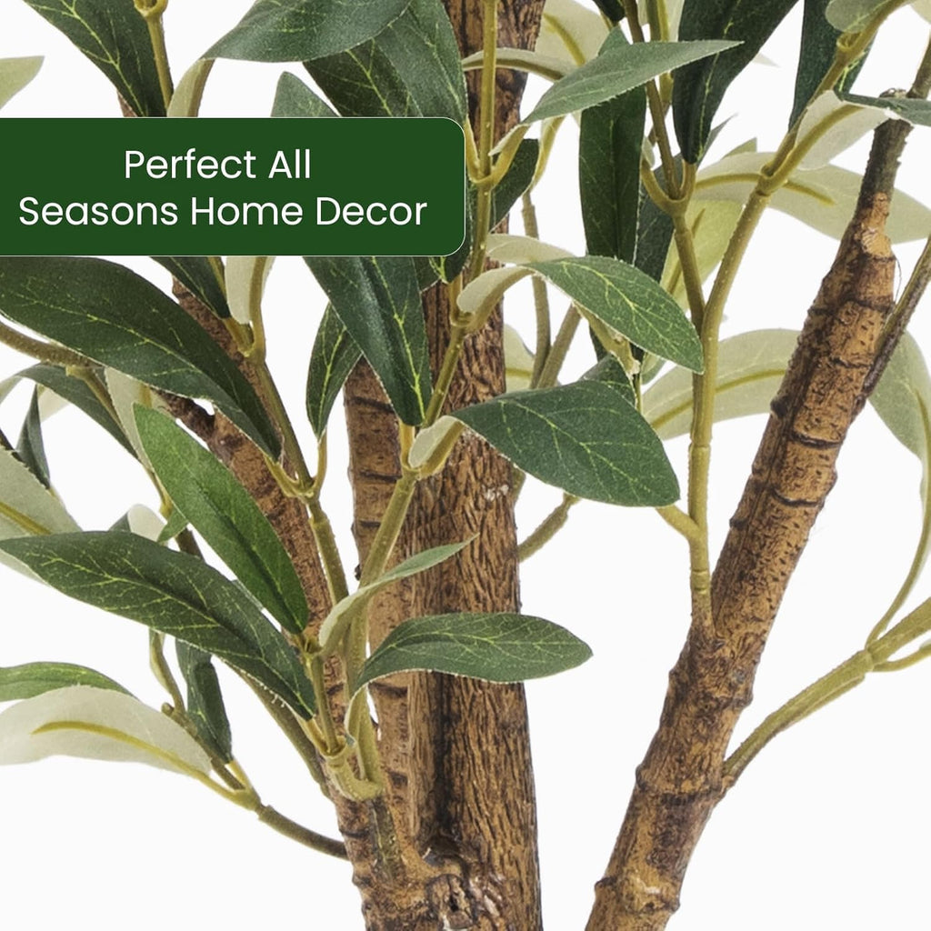 Artificial Fake Olive Tree 7FT 1Pack Faux Olive Tree Decor