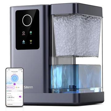 Nugget Ice Maker Countertop with APP & Voice Control, Self Cleaning Ice Machine with 3L Large Water Tank, 40 lbs/24H