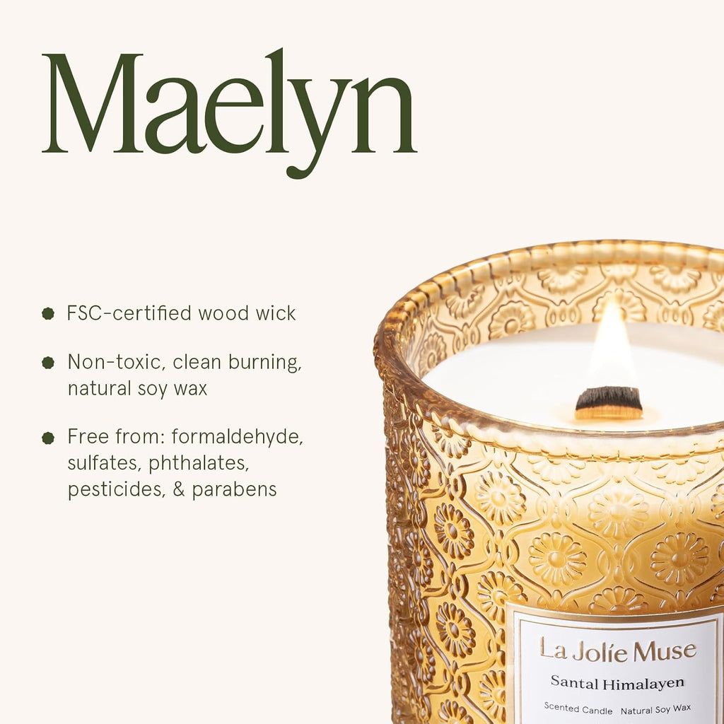 Santal Himalayen Scented Candles, 19 oz Natural Soy - Set of 19