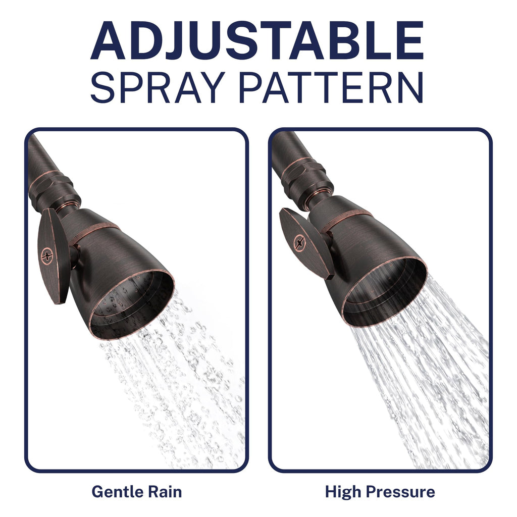 Metal High Pressure Shower Heads 2 Inch Flow Boosting Showerhead
