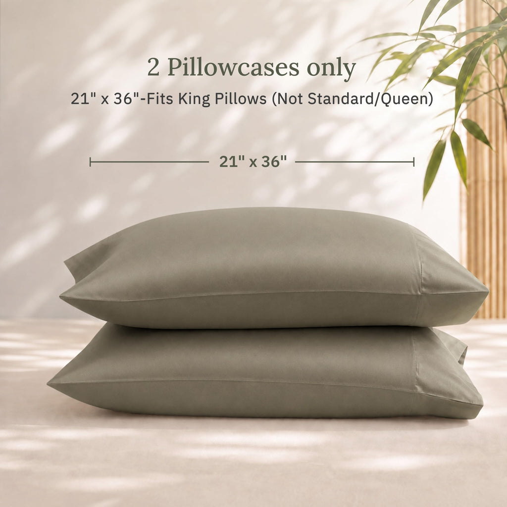 King Size Pillow Cases, 100% Viscose from Bamboo