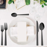 60-Piece Black Silverware Set with Organizer Tray, Stainless Steel Square Flatware Cutlery Set for 12