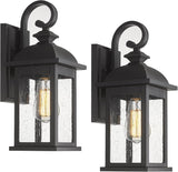 Exterior Wall Sconce, 2 Packs Outdoor Waterproof Wall Lights Fixture, E26 Socket Wall Lantern for Porch