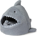 Shark Shape Cat House for Indoor Cats, Enclosed Design Helps Reduce Anxiety in Nervous Pets