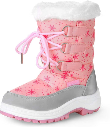 Kids Girls Insulated Fur Winter Warm Snow Boots Toddler/Little Kid