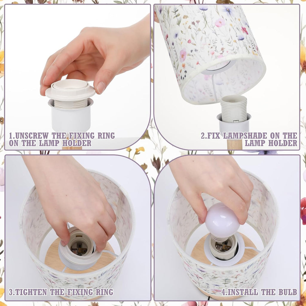 Wildflower Kids Table Lamp Kids Lamps for Girls Room