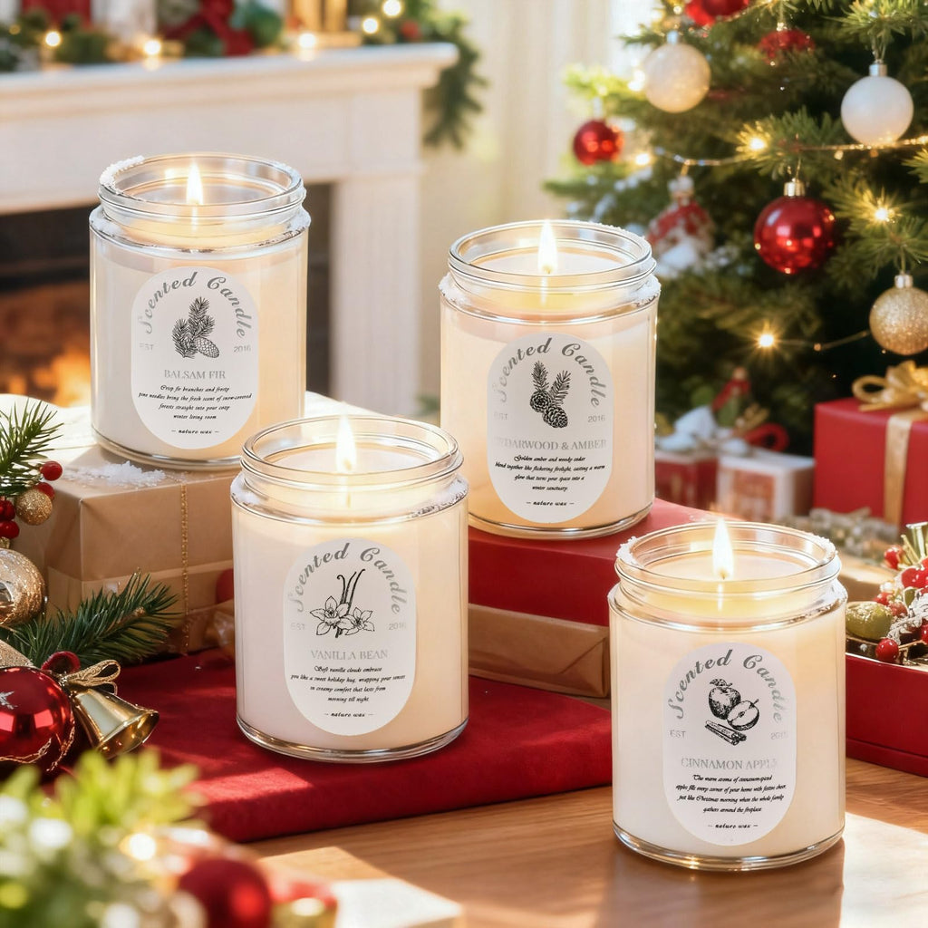 Scented Candles Gift Set, 4 Pack 28oz Soy Wax Aromatherapy Candles
