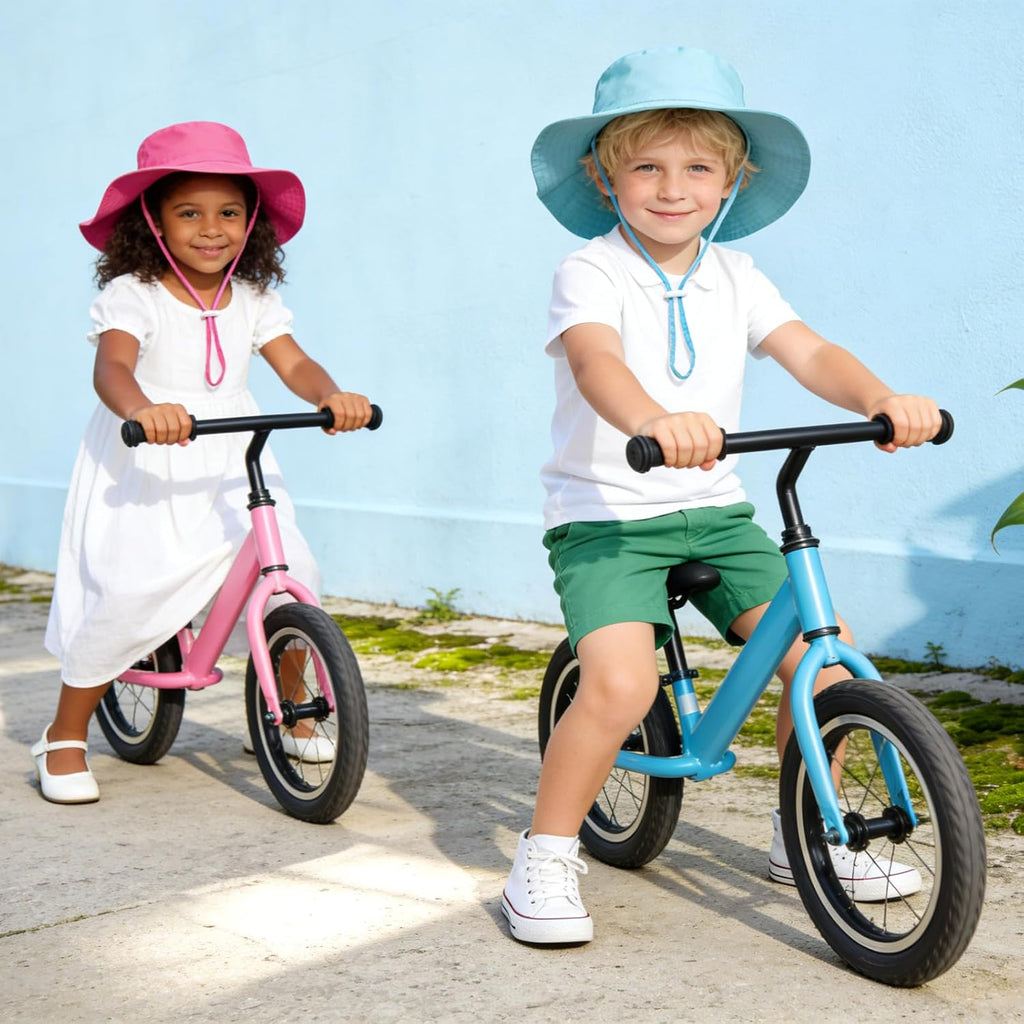 Pack Kids Toddler Sun Hat Summer UPF 50+ Wide Brim Adjustable Beach Hats for Boys Girls Years