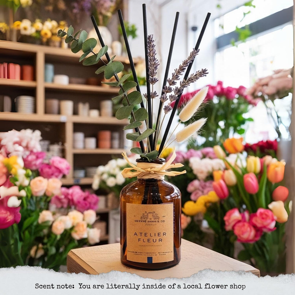 Reed Diffusers - Oil Sticks Diffuser Set with Real Dried Flowers - Reed Diffusers | Air Freshener Fragrance Sticks
