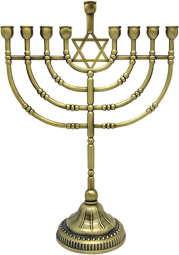 Traditional Bronze Candle - Chanukah Candles - 9" High
