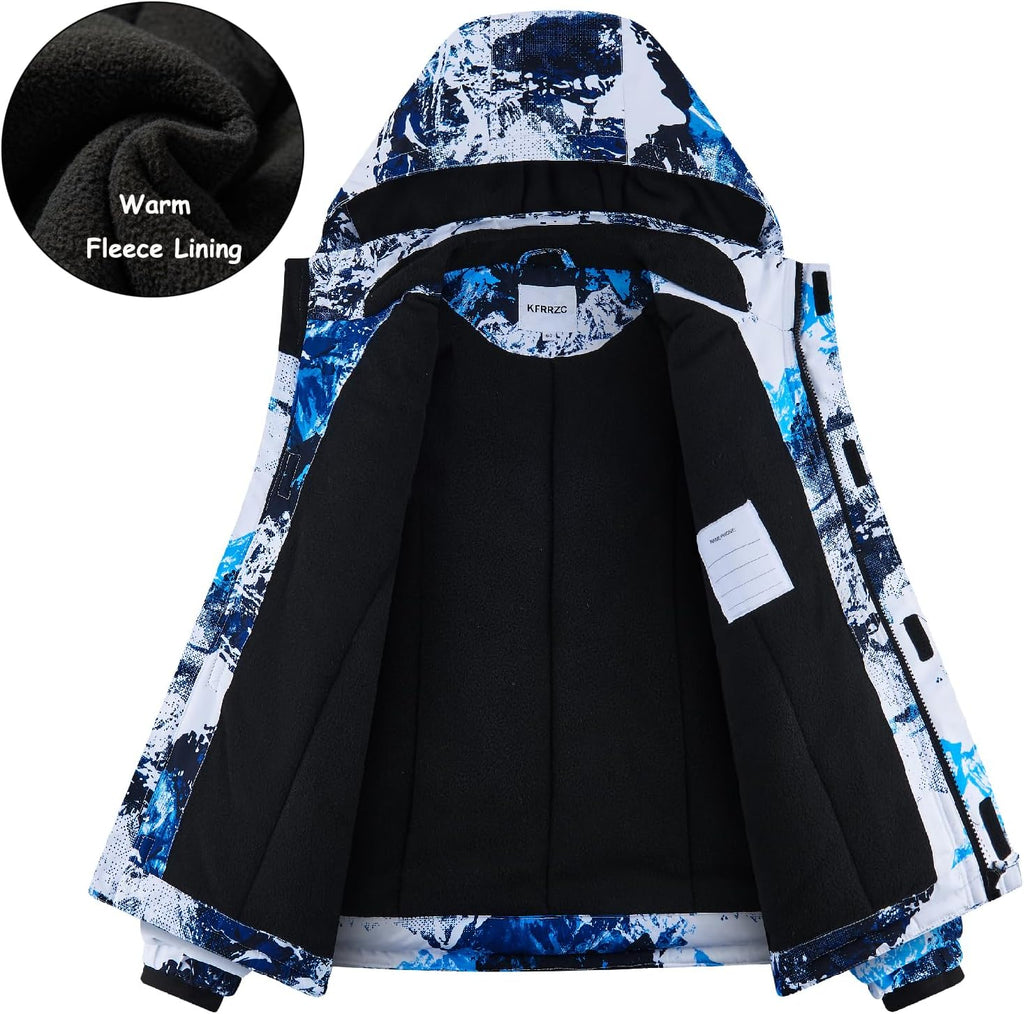 Boys Waterproof Ski Snow Jacket Kids Winter Jacket Warm Snow Coat