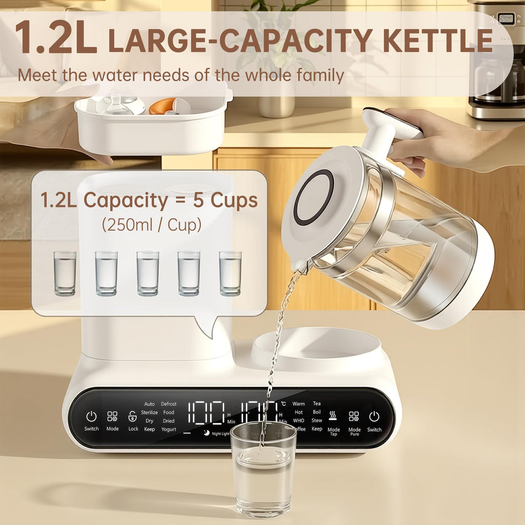 16-in-1 Fast Baby Bottle Warmer with Timer for Breastmilk & Formula