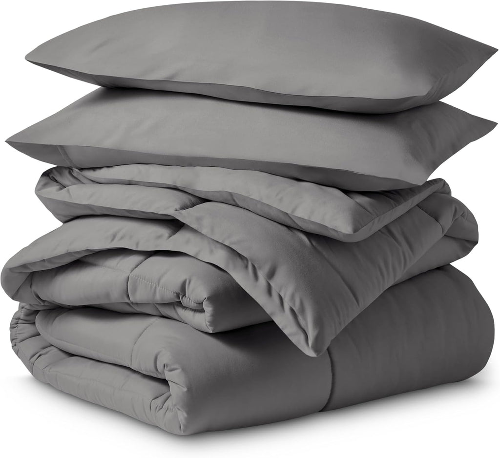 Ivy Union Queen Comforter Set - Comfy, Breathable, All Season - Down Alternative Comforter & Shams