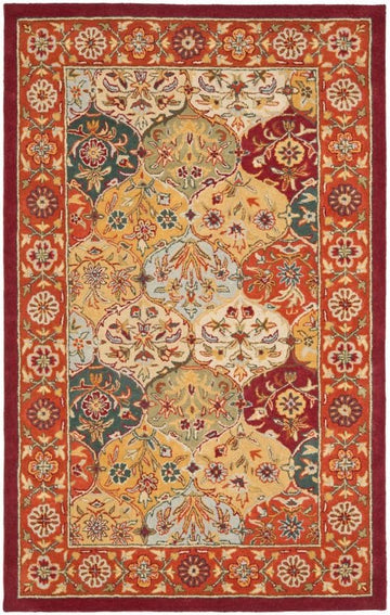 Heritage 12' x 15' Multi / Red Handmade Traditional Oriental Premium Wool Area Rug