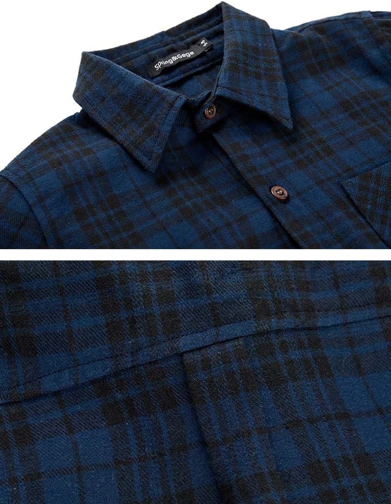 Boys Flannel Shirts Long Sleeve Casual Plaid Button Down Shirts