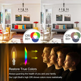 E12 LED Candelabra Bulb Dimmable, Chandelier Light Bulb 4000K Neutral White,40W Equivalent,Type B Ceiling Fan