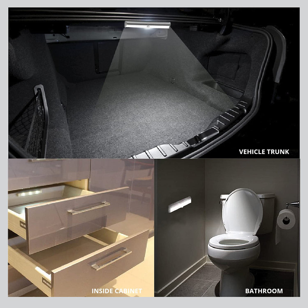 LED Motion Sensor Light, LED Battery Operated Lights, Under Cabinet Lighting, Stick On Lights, 10-LED Magnetic