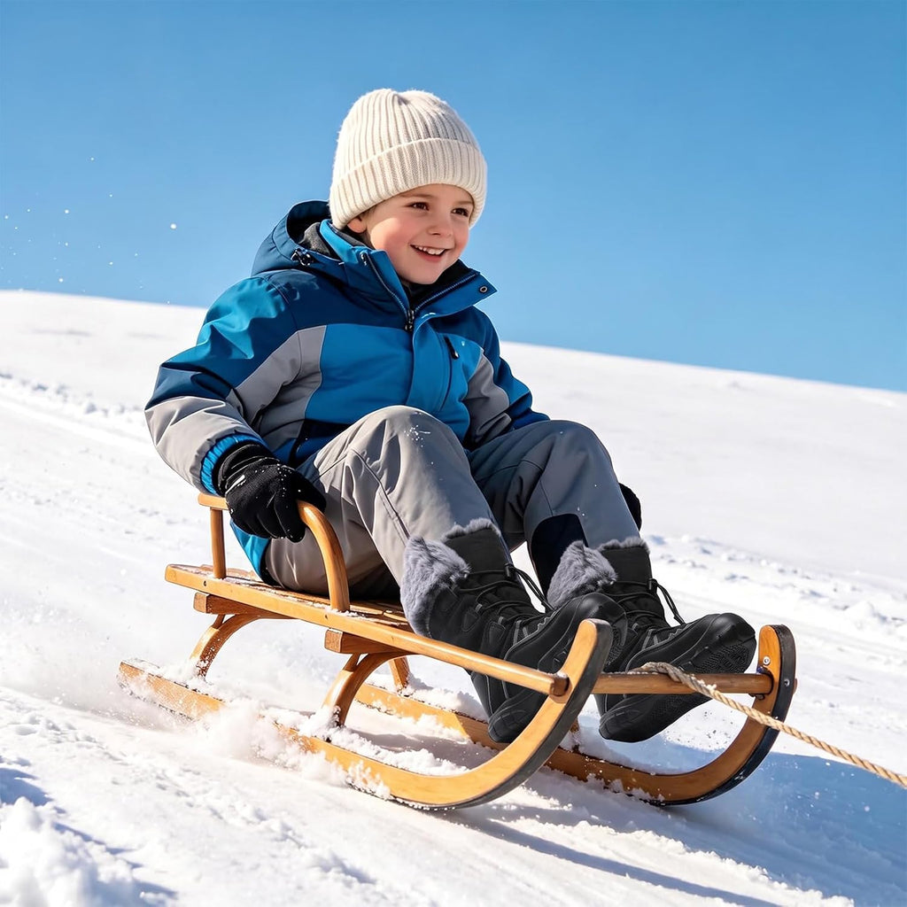 Toddler Snow Boots Boys Girls Kids Winter Boots Wide Warm