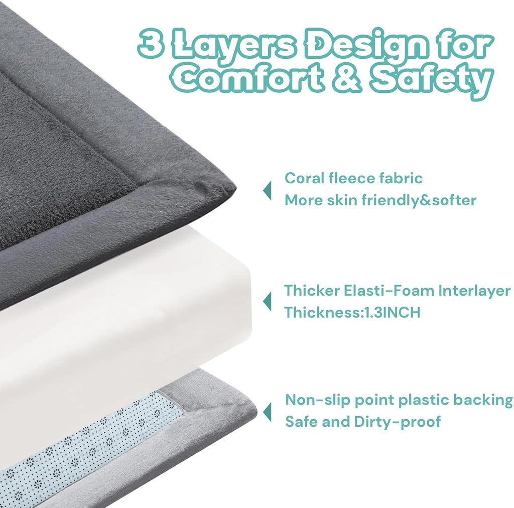 Play Mat for Floor, 79'' x 71'' Thicken Foam Soft Padded Playmat for Tummy Time, Playpen Mat for Toddlers Infant