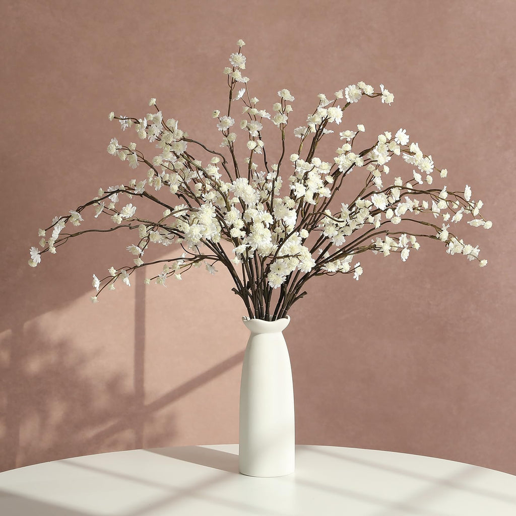 White 10 Stems Babys Breath Artificial Flowers Decor