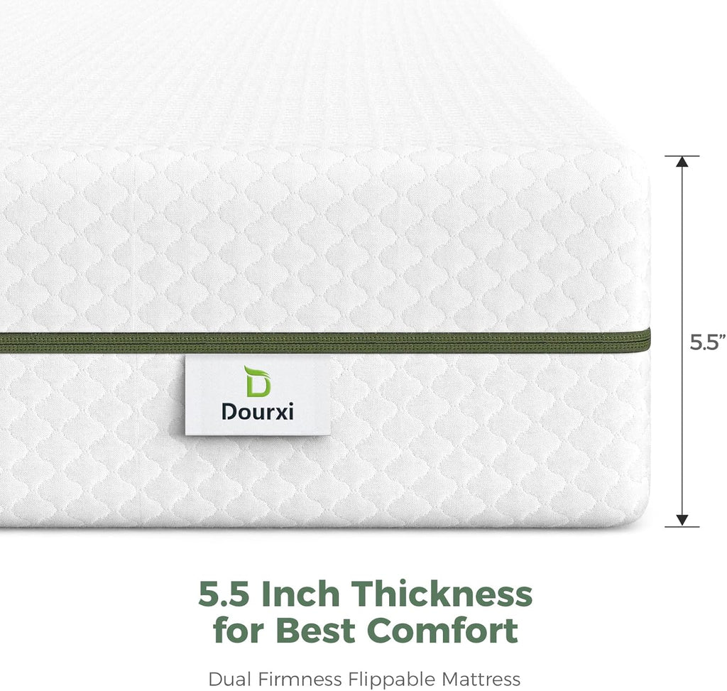 Crib Mattress, Dual-Sided Comfort Baby and Toddler Bed Mattress | Breathable Gel Memory Foam, Removable Washable