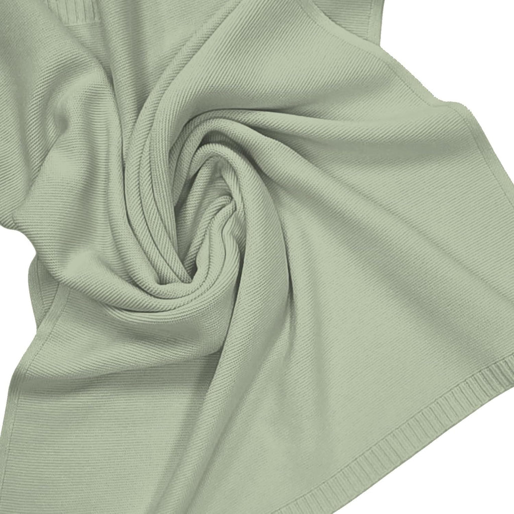 The Classic Blanket - 100% Organic Cotton Baby Blanket, American Made, 30x40in - Bassinet, Crib, Stroller - Gift