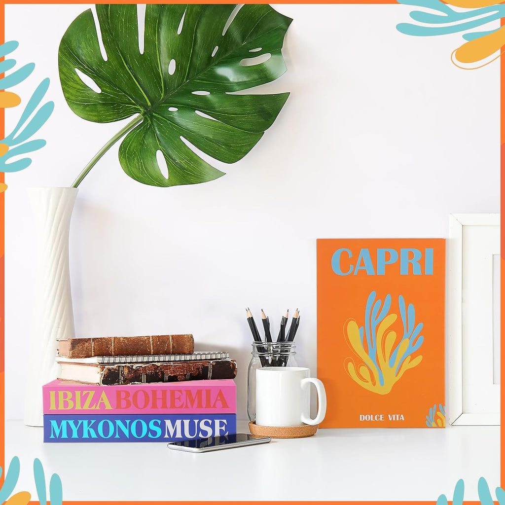 3 Pcs Fake Books Decorative Preppy Book Storage Box Faux Magnetic with Hidden Storage Faux Aesthetic Decor Room