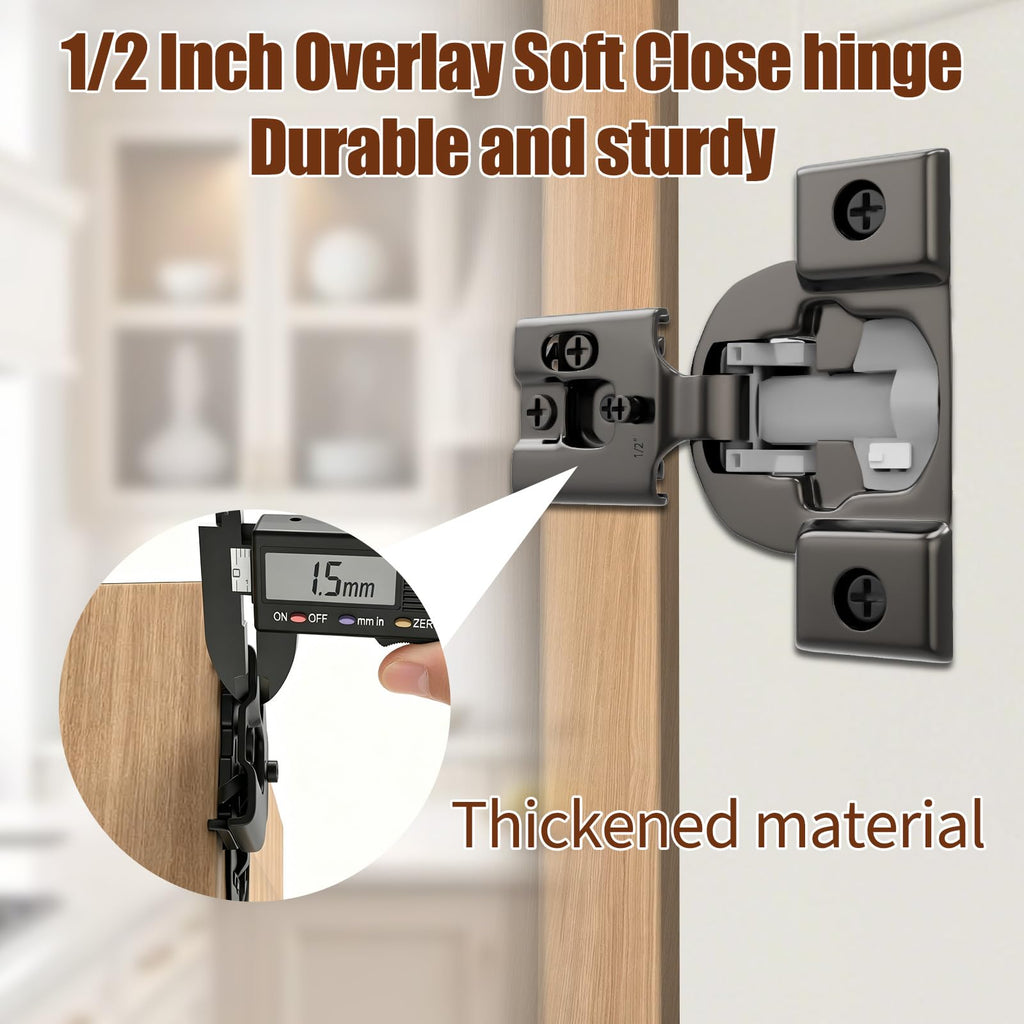 1-1/4" Face Frame Soft Close Hinges Cabinet 10Pack