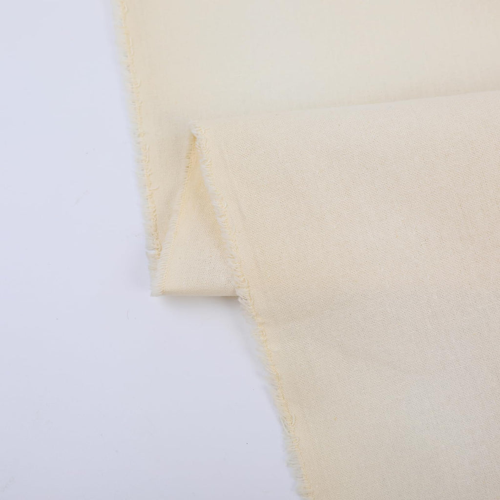Ivory Cotton Fabric for Sewing 59 Inch Wide Natural 100% Cotton Poplin Fabric by The Yard Soft Embroidery Cotton